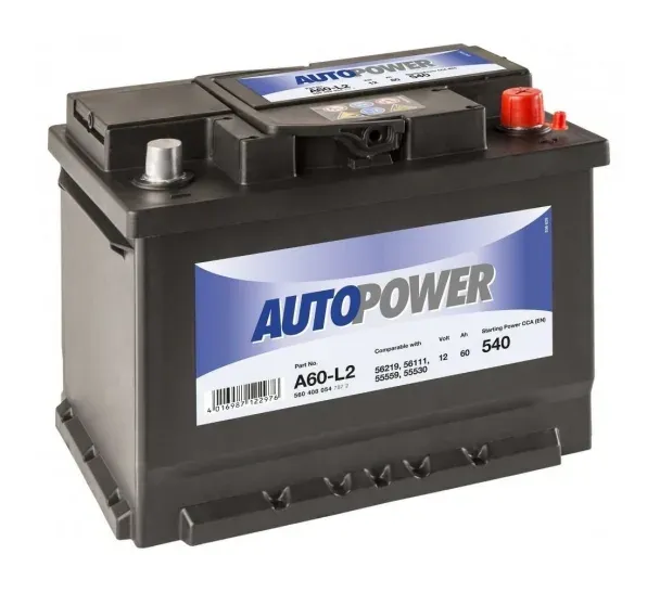 Аккумулятор Autopower A60-L2 60Ah 540A 242x175x190 "- +"