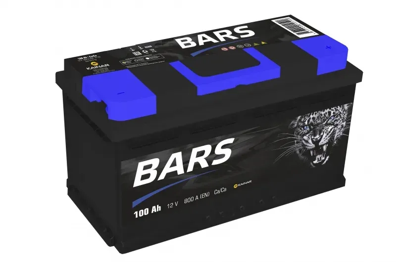 Аккумулятор BARS 6СТ-100 100Ah 800A 353x175x190 "- +"