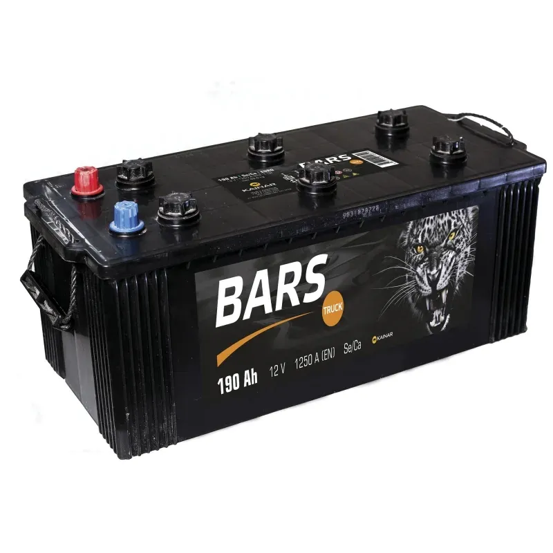 Аккумулятор BARS 6СТ-190 190Ah 1250A 518x223x223 "- +" Болт