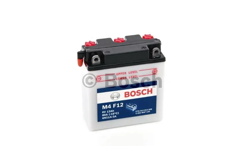 Аккумулятор BOSCH M4 F12 12014008 6V 12Ah 80A 122x61x135 "- +"