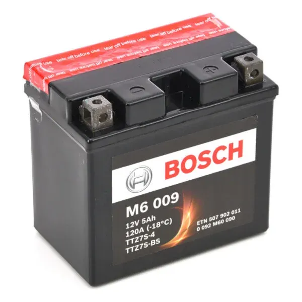 Аккумулятор BOSCH M6 009 AGM YTZ7S-BS 5Ah 120A 113х70х105 "- +"