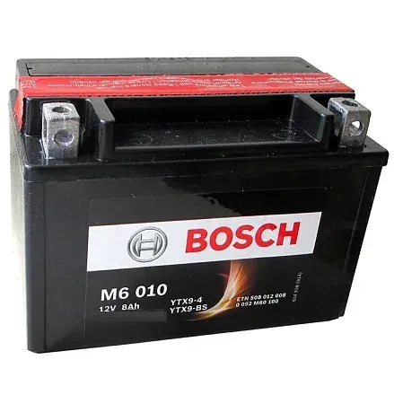Аккумулятор BOSCH M6 010 AGM YTX9-BS 8Ah 135A 150x87x105 "+ -"
