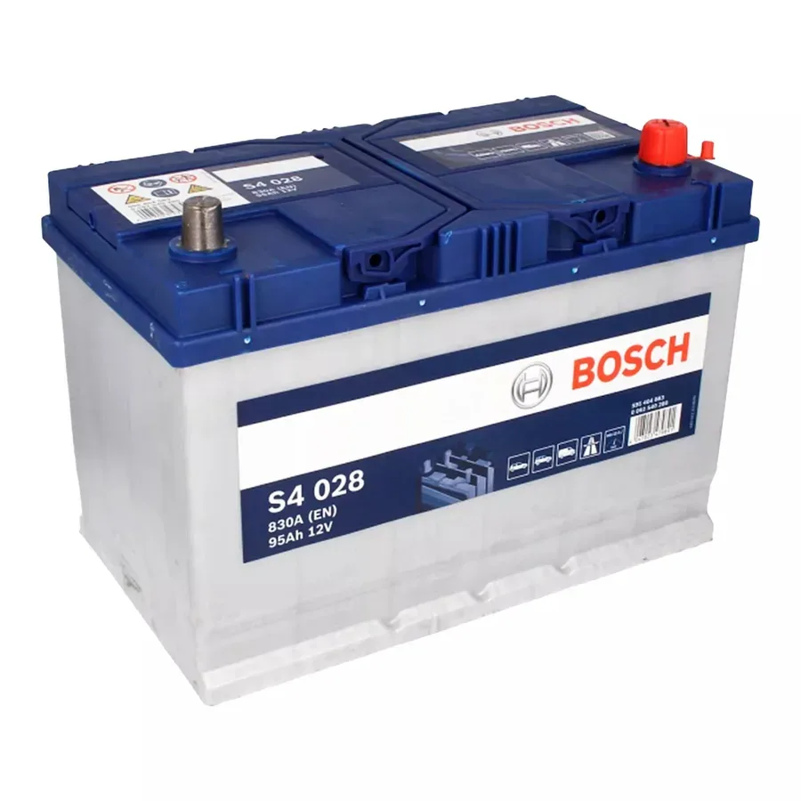 Аккумулятор BOSCH S4 028 95Ah 830A 306x175x225 "- +"