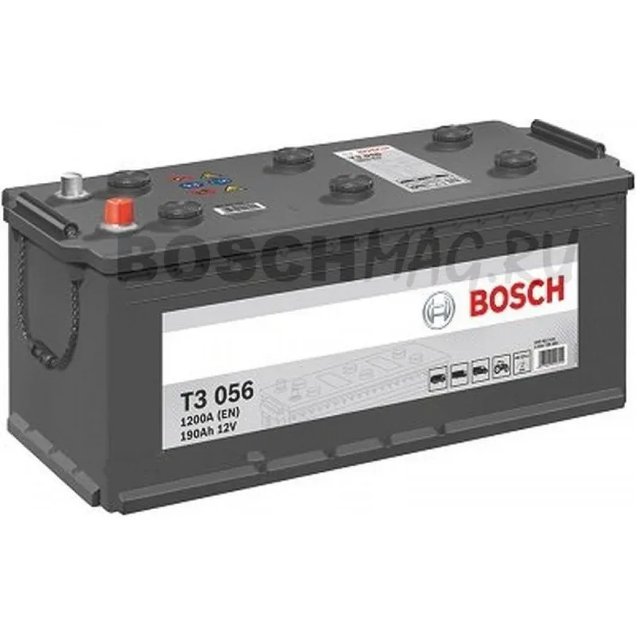 Аккумулятор BOSCH T3 056 190Ah 1200A 518x223x223 "- +"
