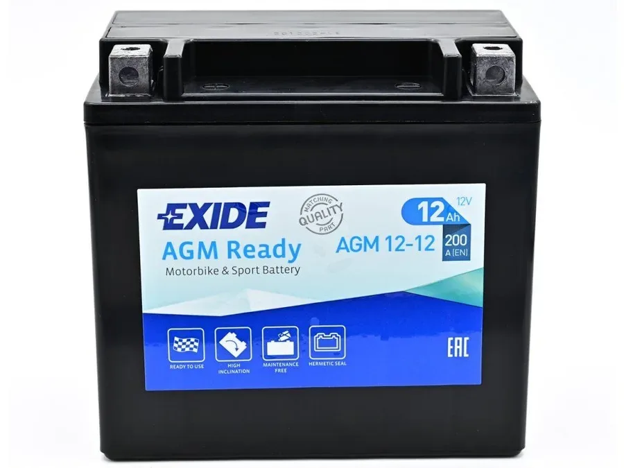 Аккумулятор EXIDE AGM 12-12 12Ah 200A 150x85x140 "+ -"