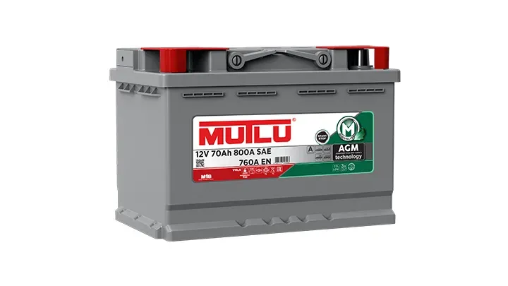 Аккумулятор Mutlu AGM 70Ah 760A 278x175x190 "- +"