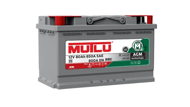 Аккумулятор Mutlu AGM 80Ah 800A 315x175x190 "- +"