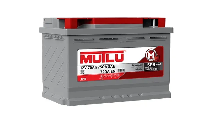 Аккумулятор Mutlu 75Ah 720A 278x175x190 "- +"