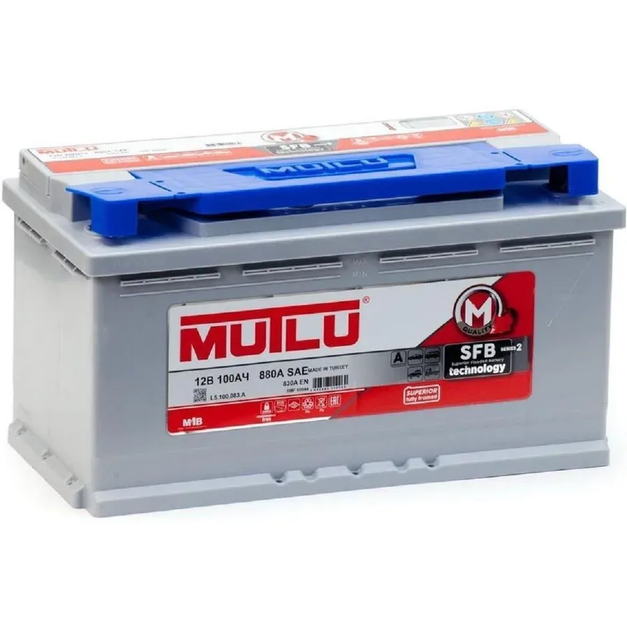Аккумулятор Mutlu 100Ah 830A 353x175x190 "- +"