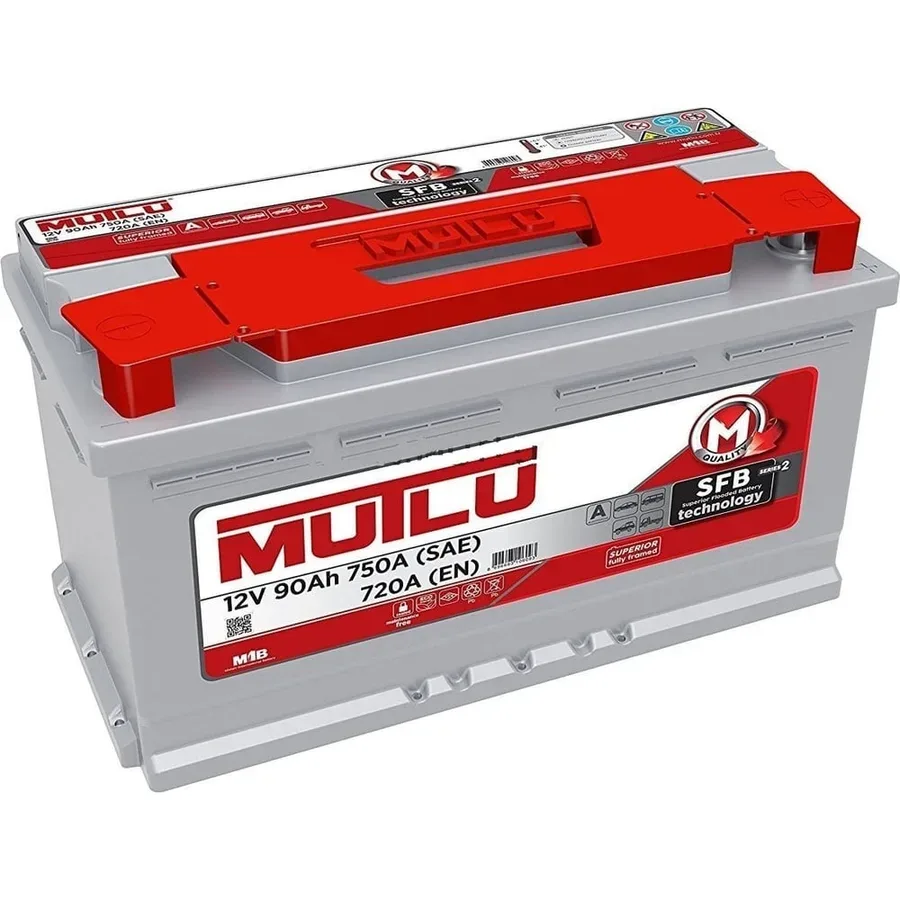 Аккумулятор Mutlu 90Ah 720A 353x175x190 "- +"