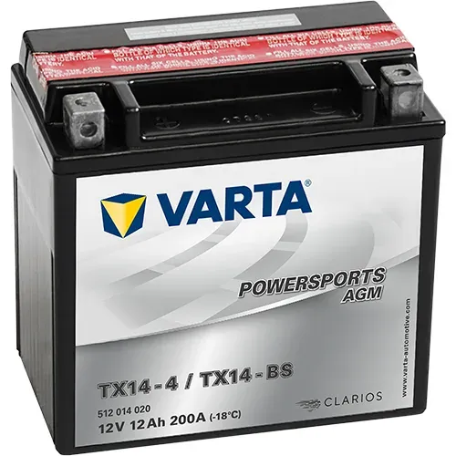 Аккумулятор Varta Powersports AGM YTX14-BS 12Ah 200A 152x87x147 "+ -"