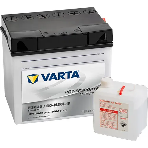 Аккумулятор Varta Powersports 53030 30Ah 300A 186x130x171 "- +"