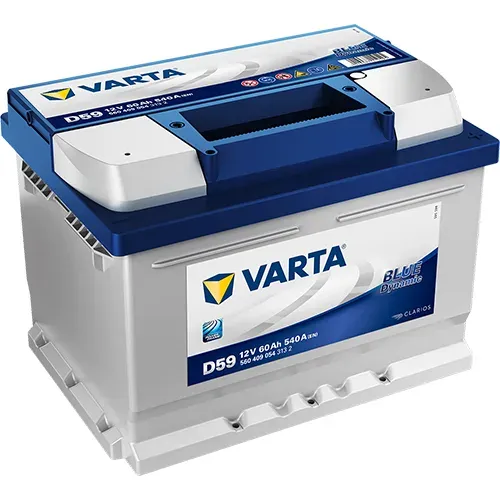 Аккумулятор Varta SLI D59 60Ah 540A 242x175x175 "- +"