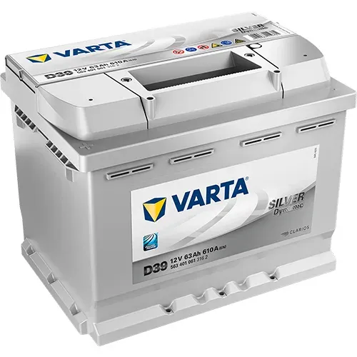 Аккумулятор Varta Silver Dynamic D39 63Ah 610A 242x175x190 "+ -"
