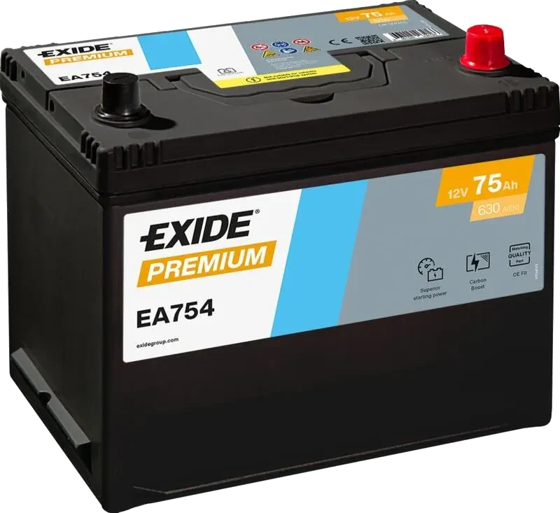Аккумулятор Exide Premium на 75 ампер-часов